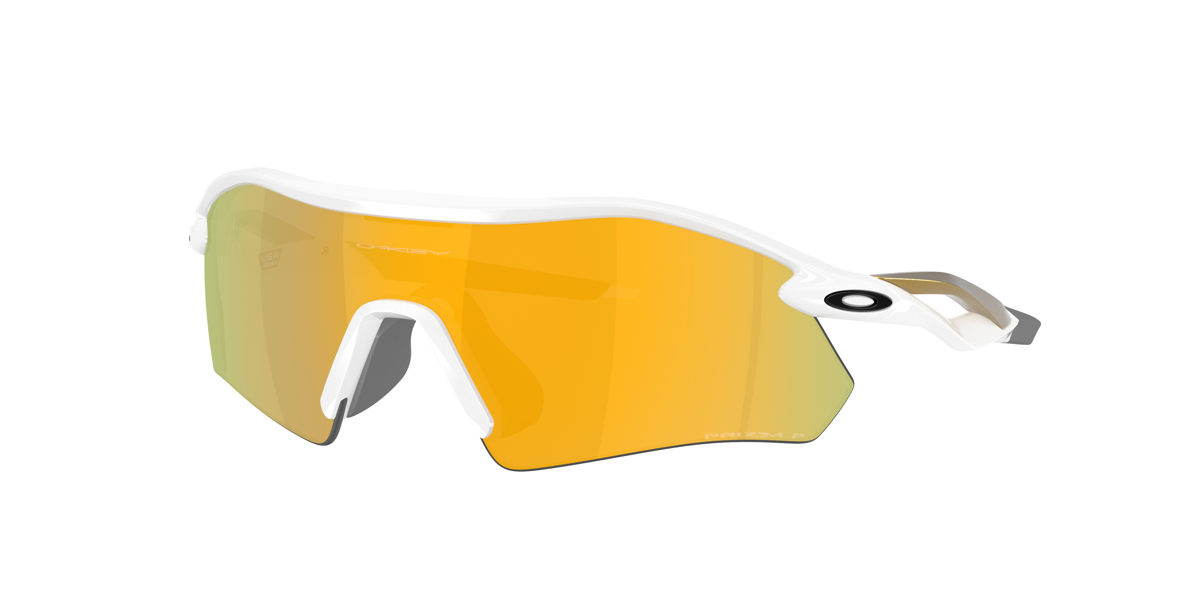 Oakley Radar® Plate​ L (36 - 136) with Gold lenses and White frame