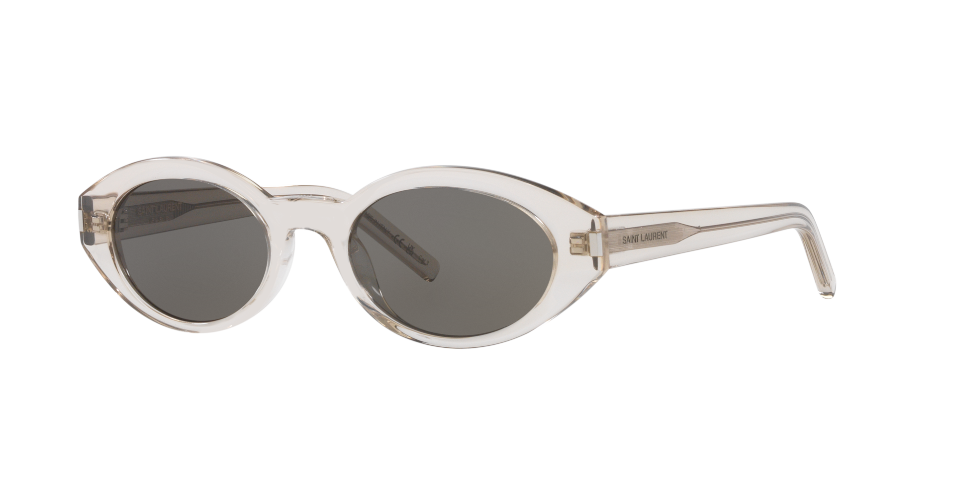 Saint Laurent SL 567 S (51 - 20) with Grey lenses and Brown frame
