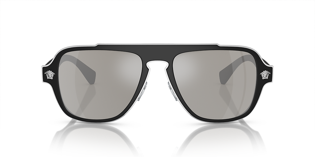 Versace VE2199 XL (56 - 18) with Silver lenses and Black frame