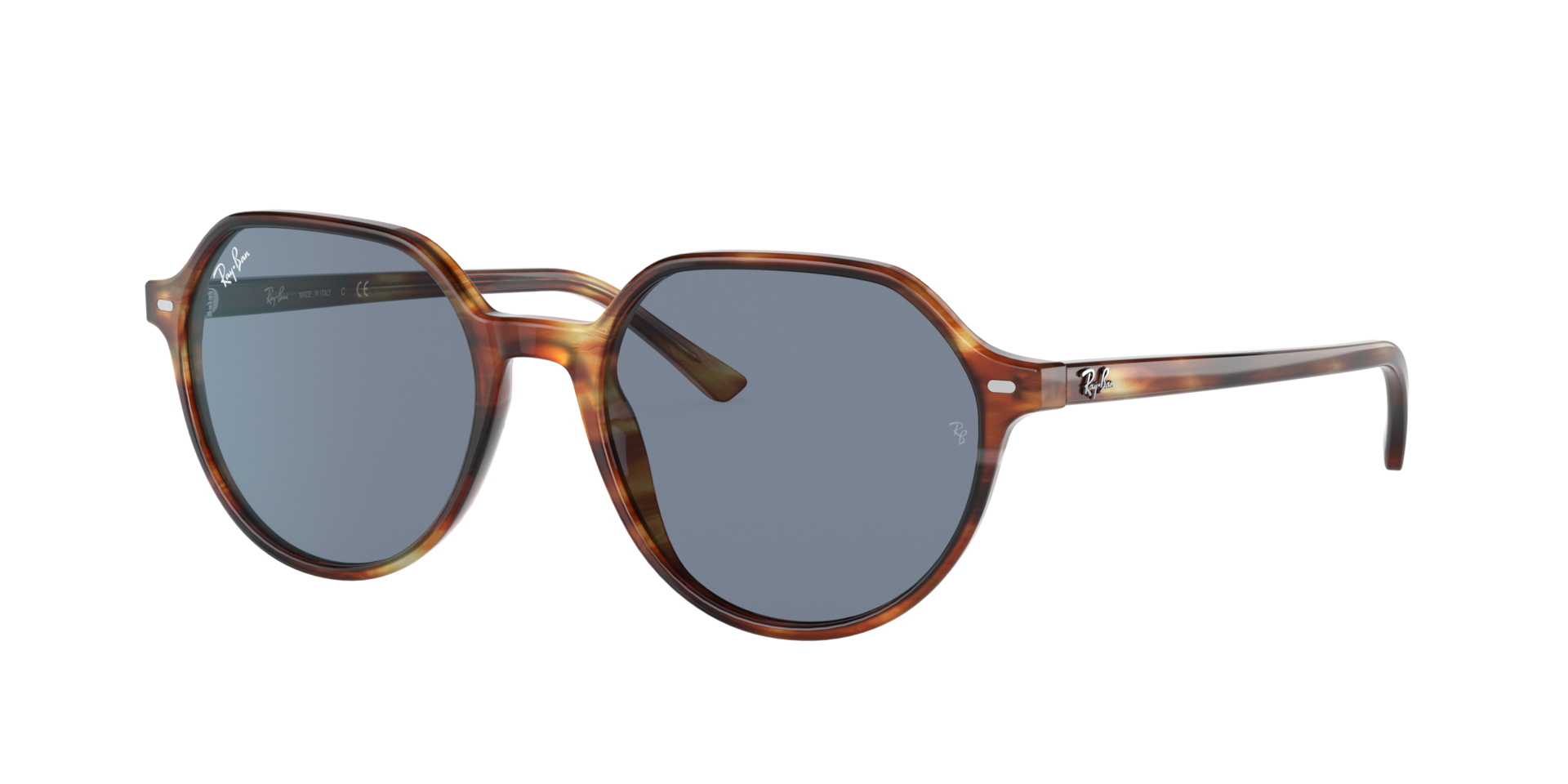 Ray-Ban Thalia XS (51 - 18) com Lentes Azul e Armação Marrom