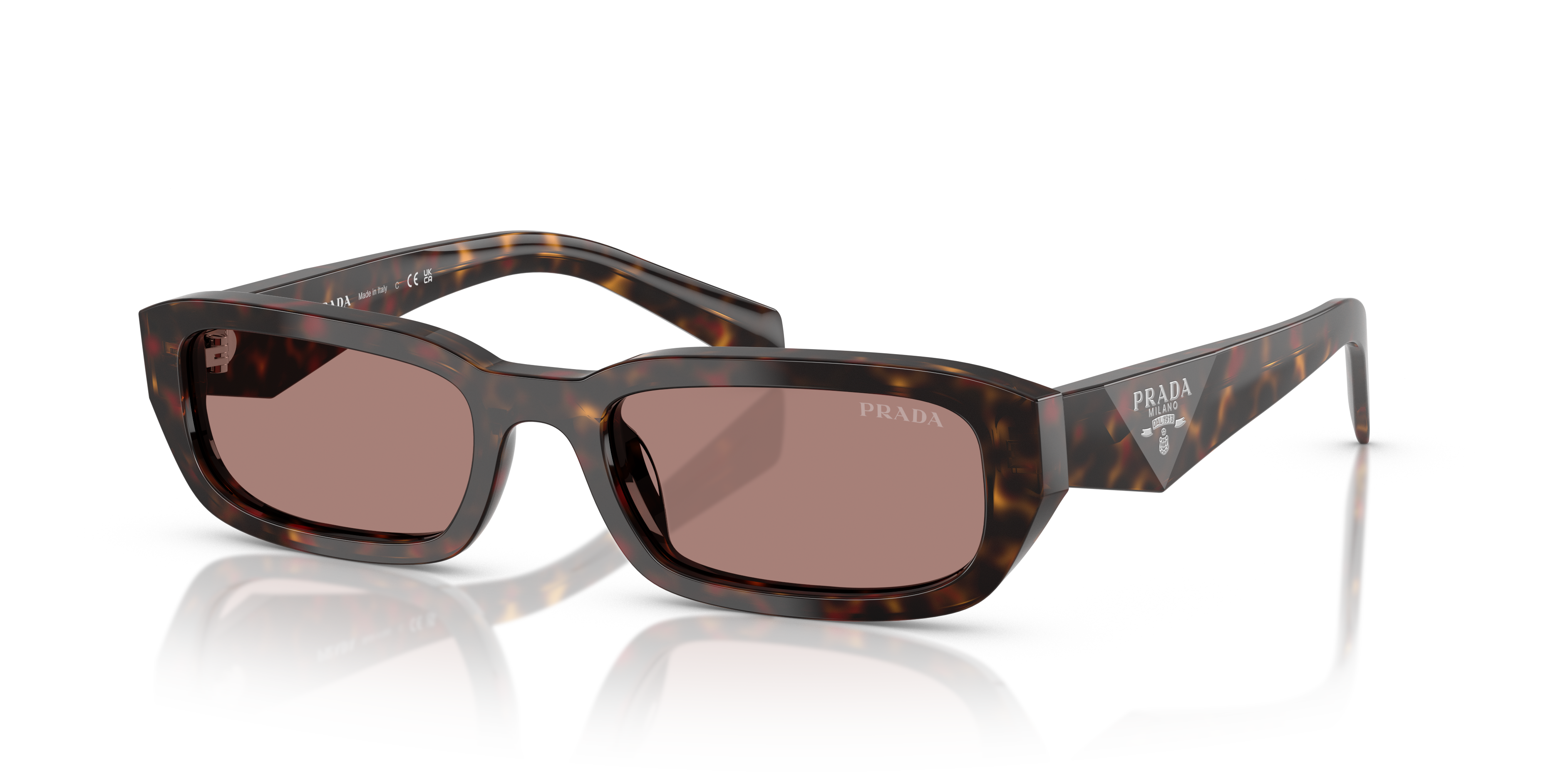 Prada PR B06S S (53 - 19) with Brown lenses and Tortoise frame