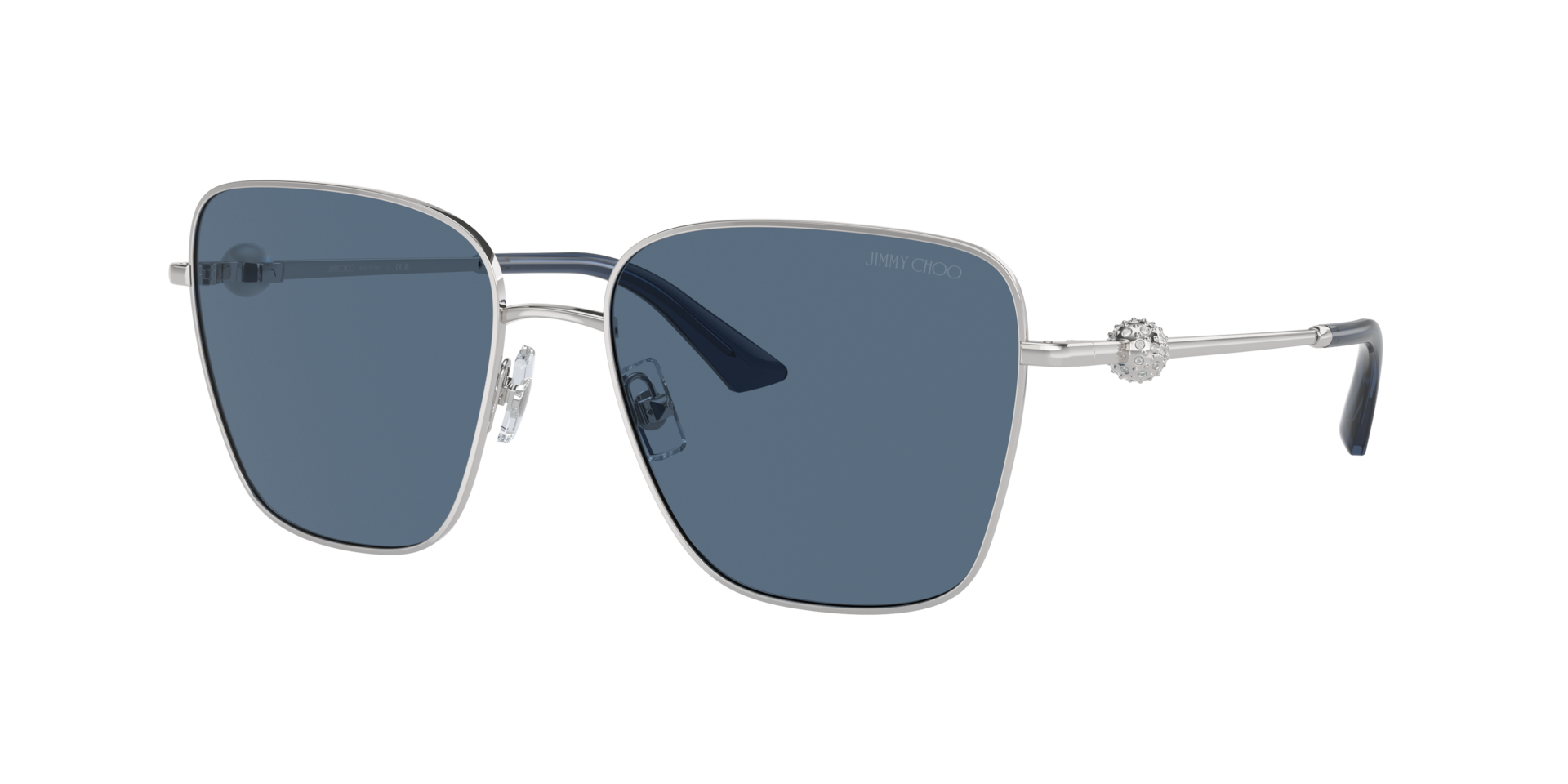 Jimmy Choo Woman Sunglass JC4005HB -  Frame color: Silver, Lens color: Dark Blue