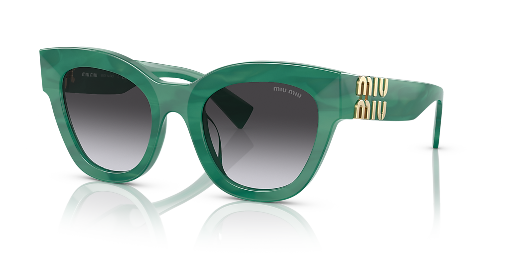 Miu Miu MU 01YS L (51 - 22) with Grey lenses and Green frame