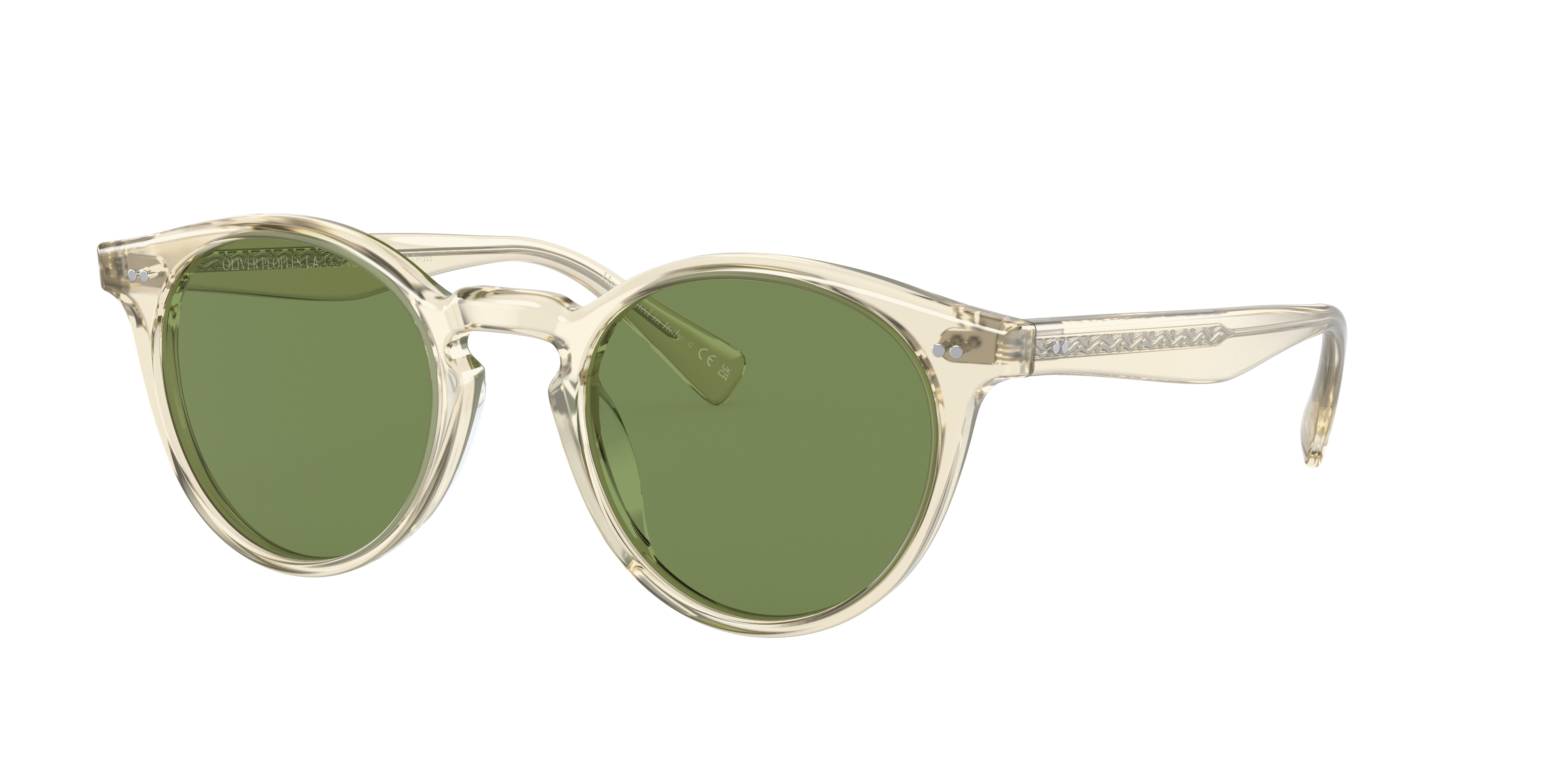Oliver Peoples Unisex Sunglass OV5459SU Romare Sun -  Frame color: Pale Citrine, Lens color: Jade Polar