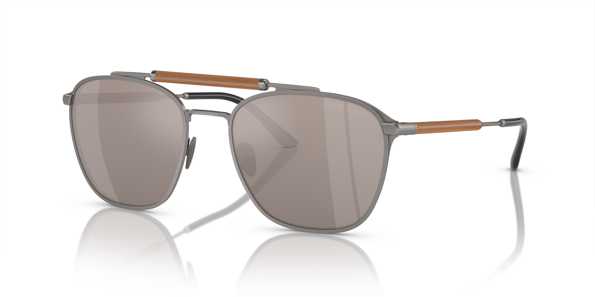 Giorgio Armani AR6149 L (55 - 19) com Lentes Cinza e Armação Cinza