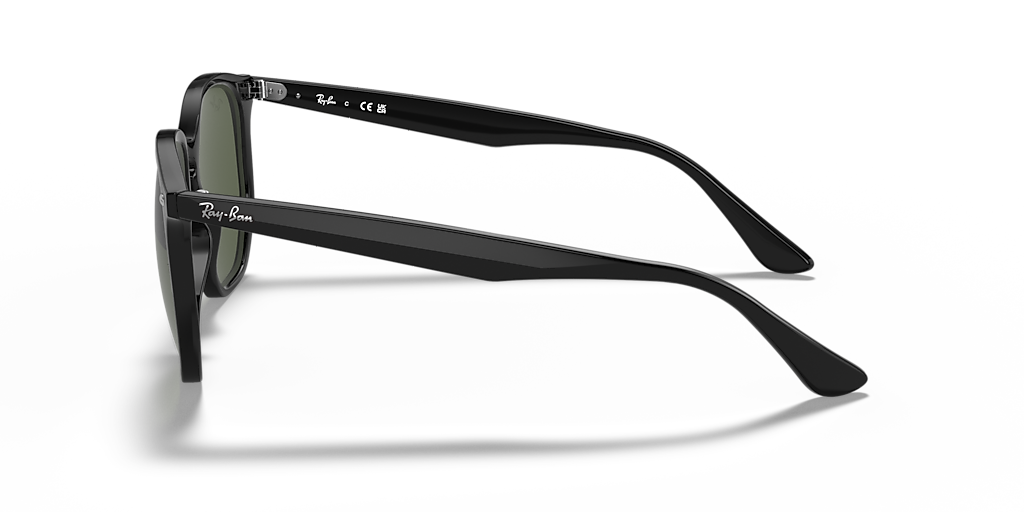 Ray-Ban RB4306 L (54 - 19) with Green lenses and Black frame