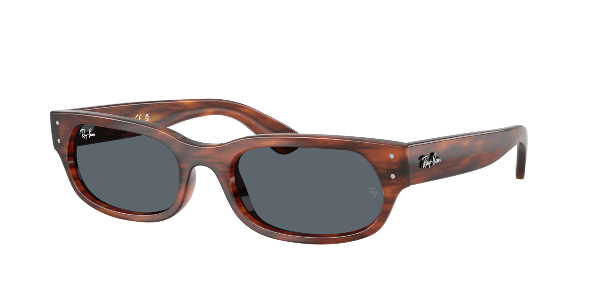 Ray-Ban Unisex Sunglass RB2236 -  Framekleur: Havana gestreept, Lenskleur: Blauw