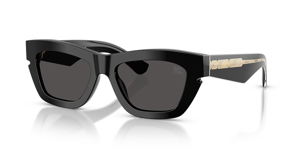 Burberry BE4454 M (52 - 18) with Grey lenses and Black frame