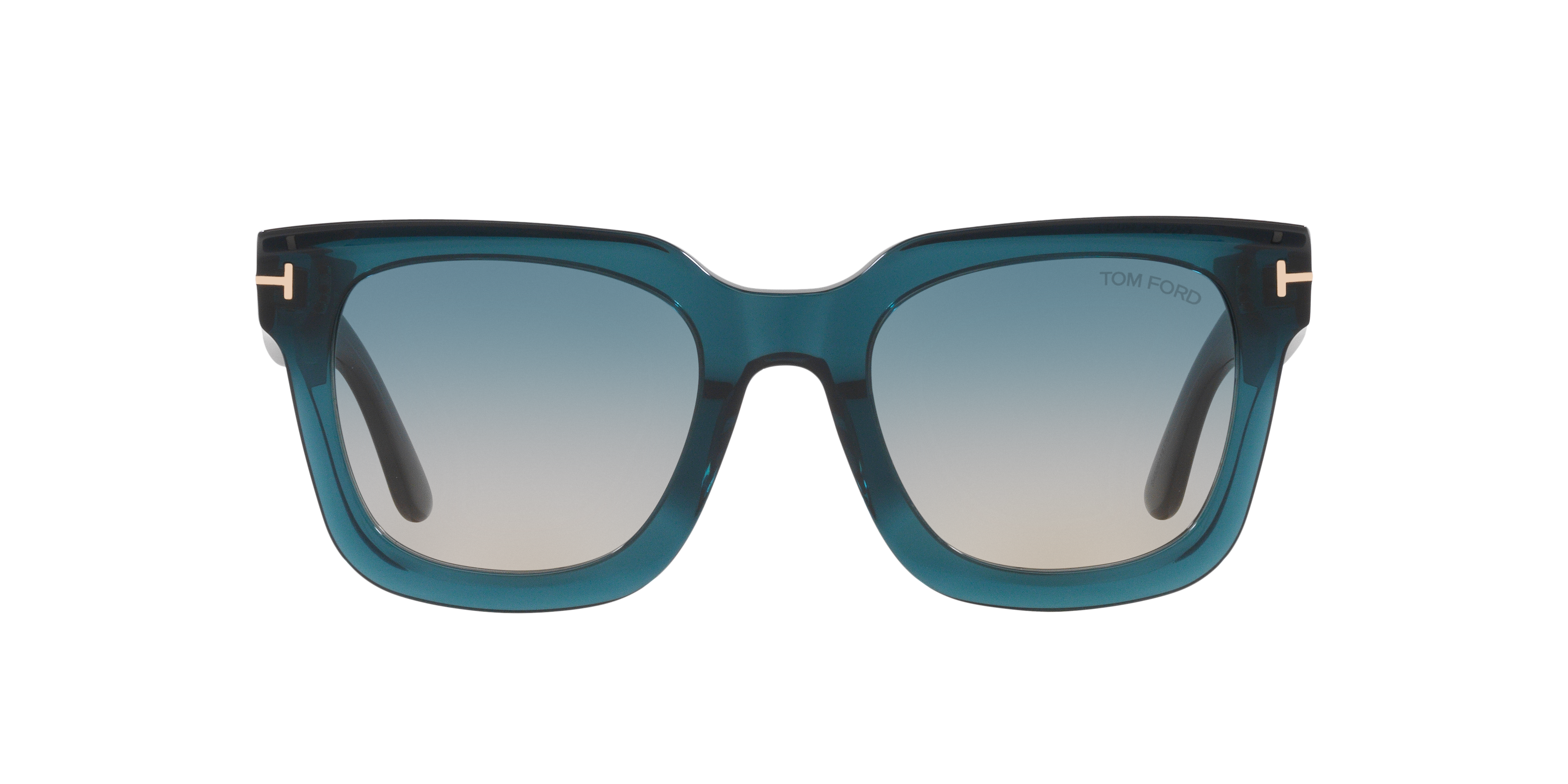 Tom Ford Leigh-02 XXL (52 - 22) with Green lenses and Blue frame