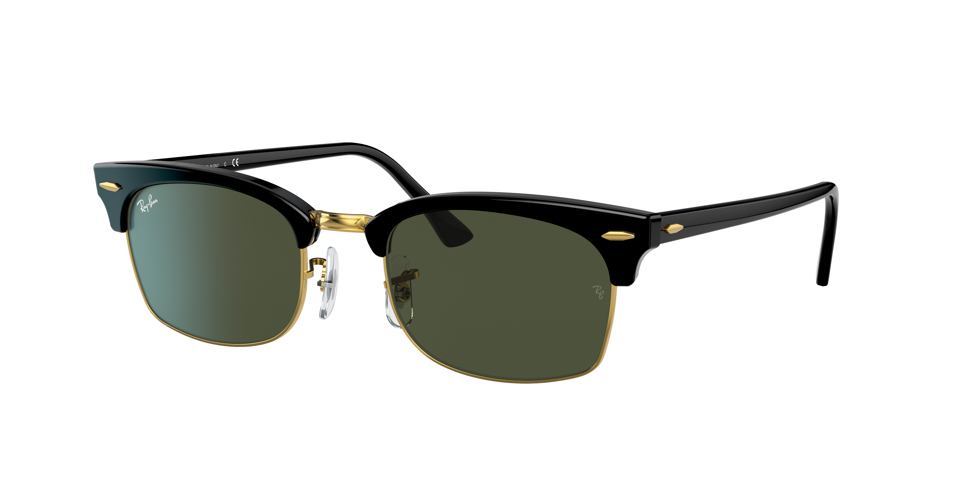 小物 Ray-Ban : CLUBMASTER SQUARE LEGEND GOLD Ray-Ban Clubmaster Square Legend Gold M (52 - 21) with Green
