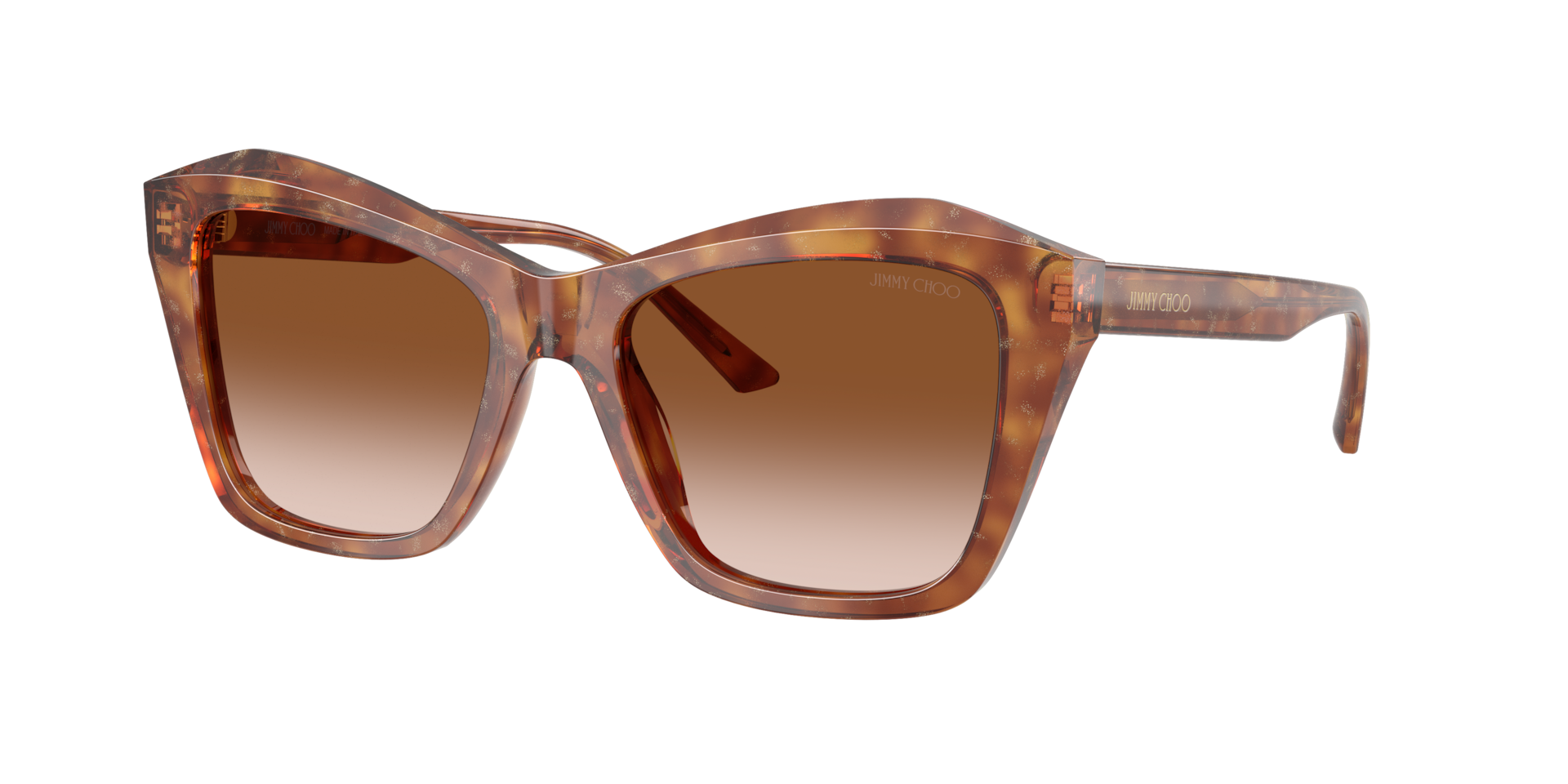 Jimmy Choo Woman Sunglass JC5076 -  Frame color: Blonde Glitter Havana, Lens color: Brown Gradient
