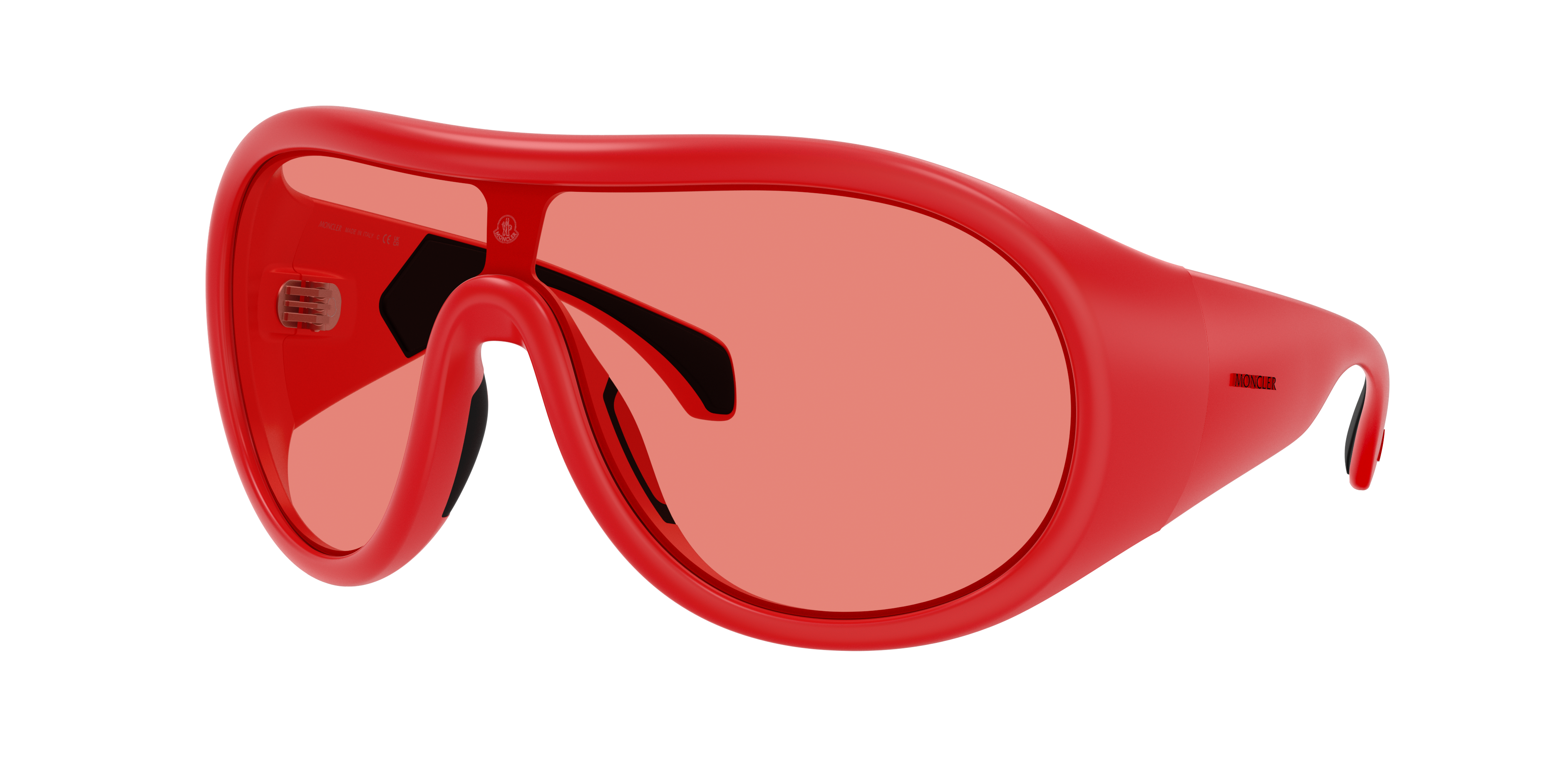 Moncler ME8004 Cloche L (0 - 135) with Red lenses and Red frame