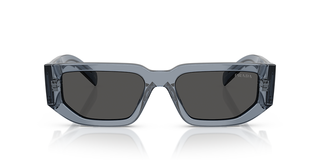 Prada PR 09ZSF L (55 - 17) with Grey lenses and Blue frame