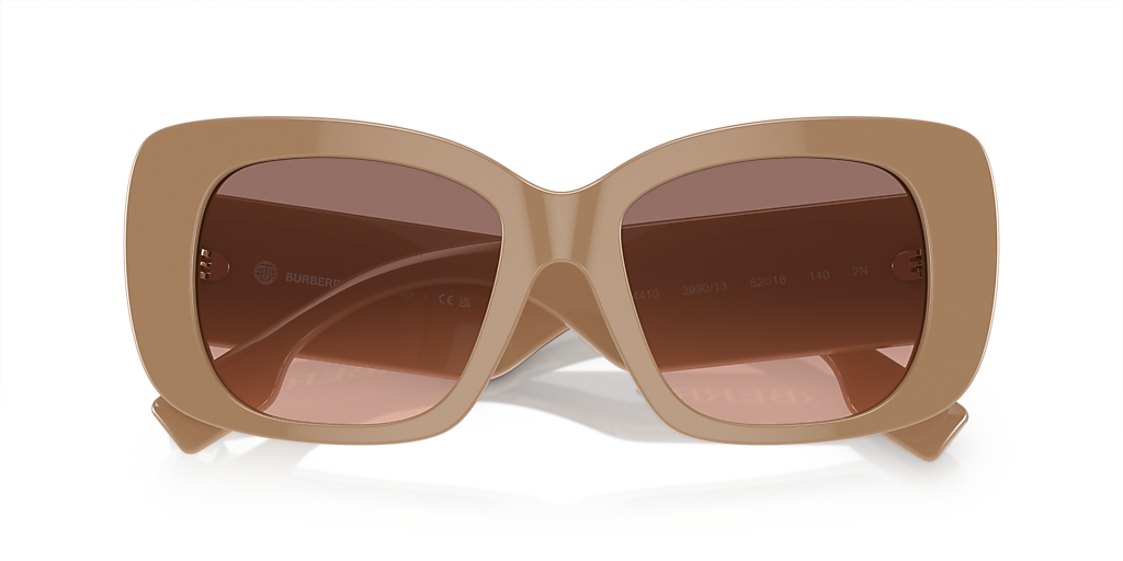 Burberry BE4410 S (52 - 18) with Pink lenses and Beige frame  display picture 1