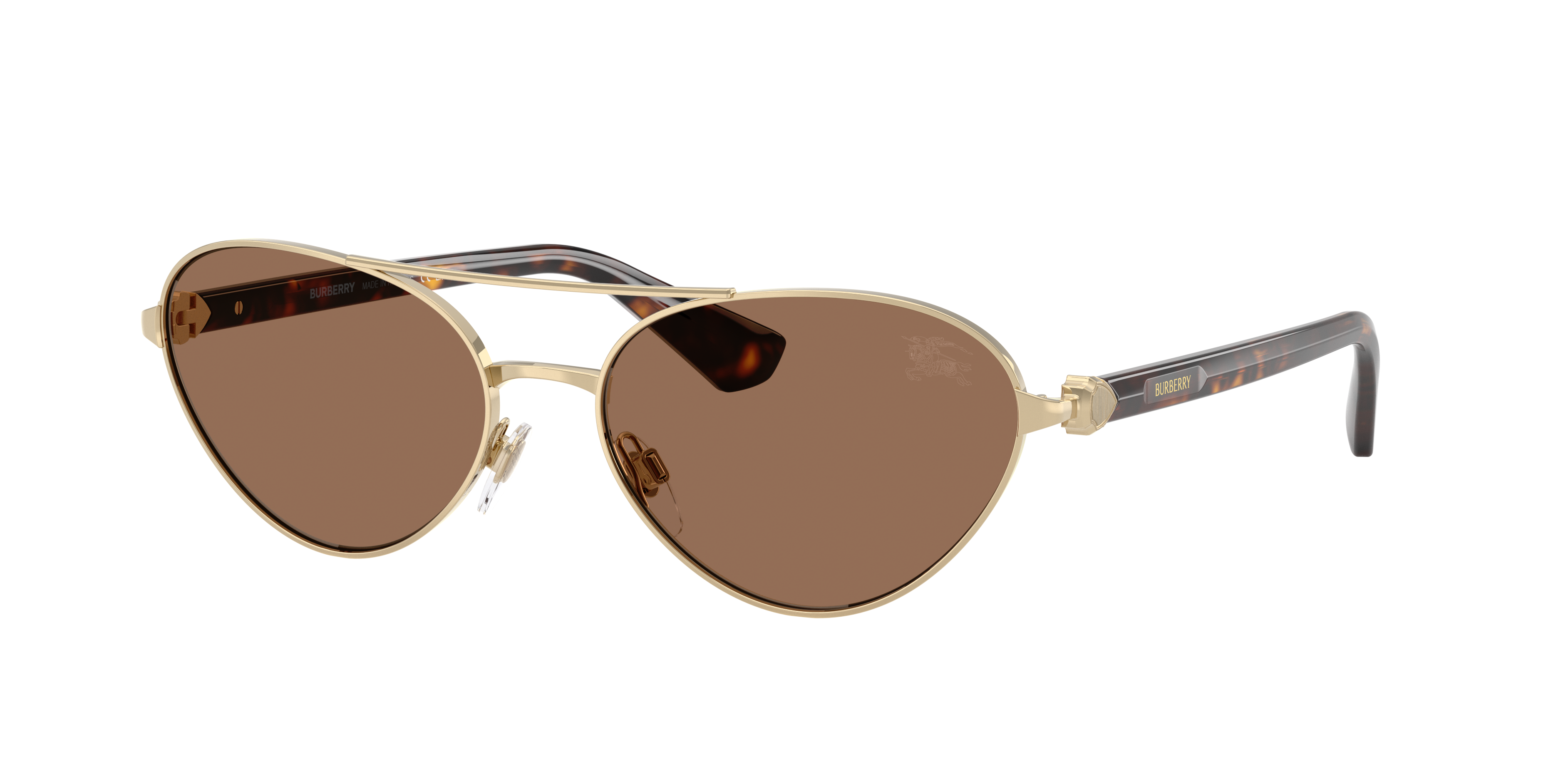 Burberry BE3165 XL (58 - 17) with Brown lenses and Gold frame