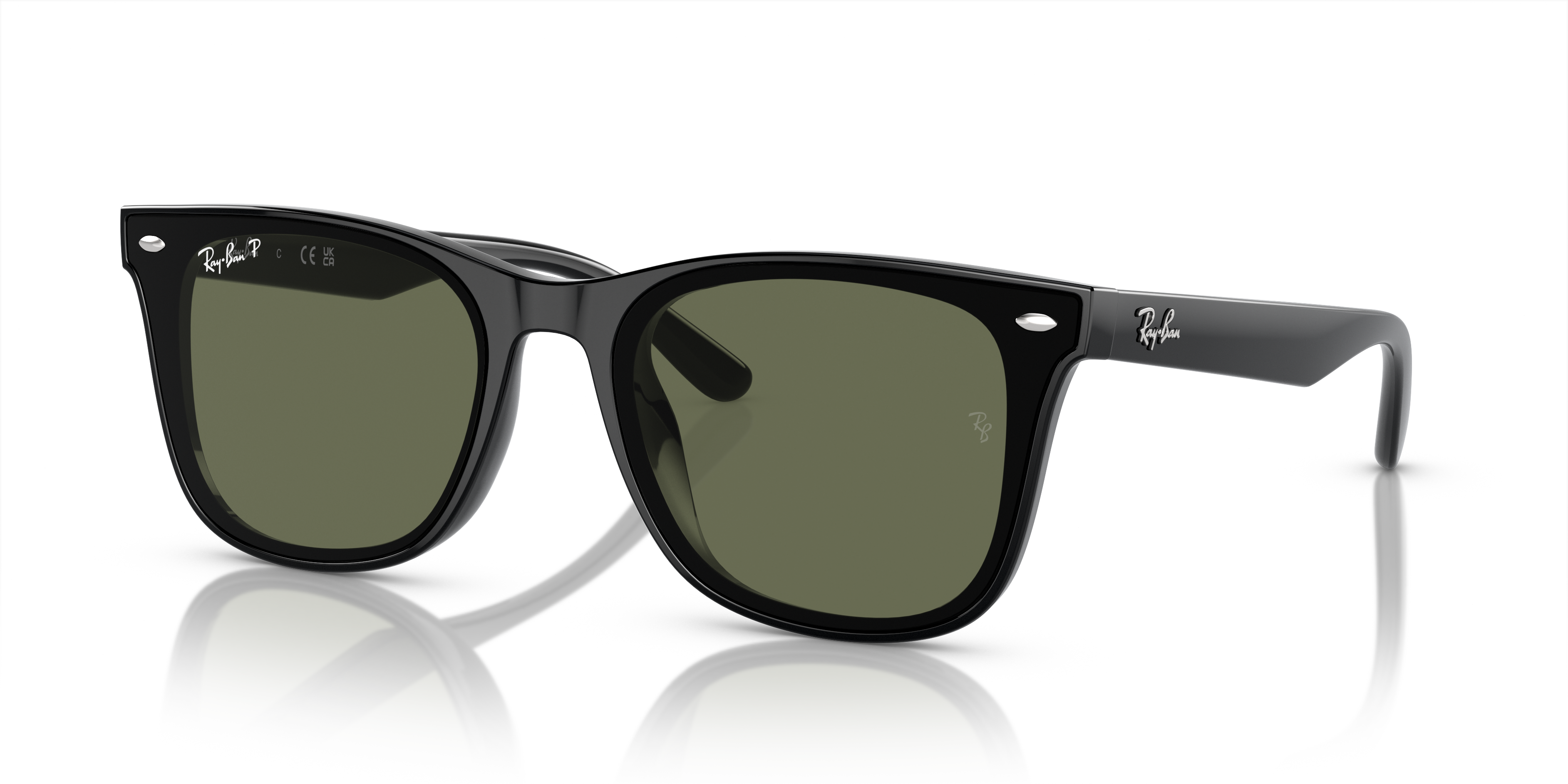 RayBanサングラス Ray-Ban RB4420 XL (65 - 18) with Green lenses and Black frame