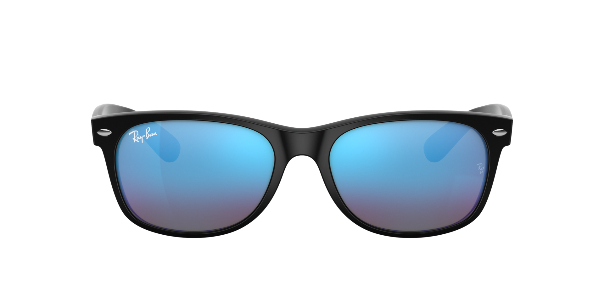 Ray-Ban New Wayfarer Flash S (52 - 18) with Blue lenses and Black