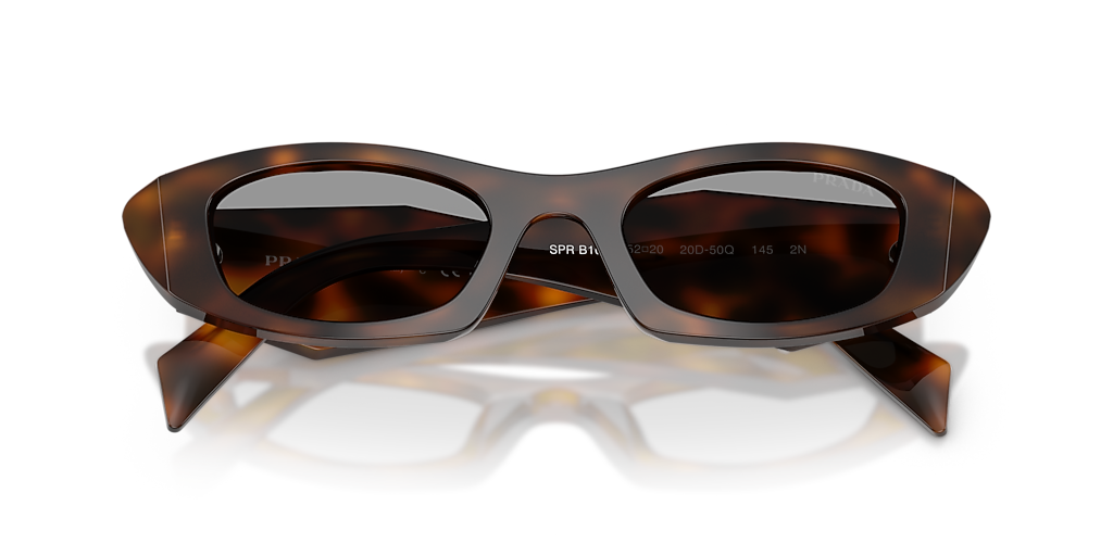 Prada PR B16SF M (52 - 20) with Grey lenses and Tortoise frame