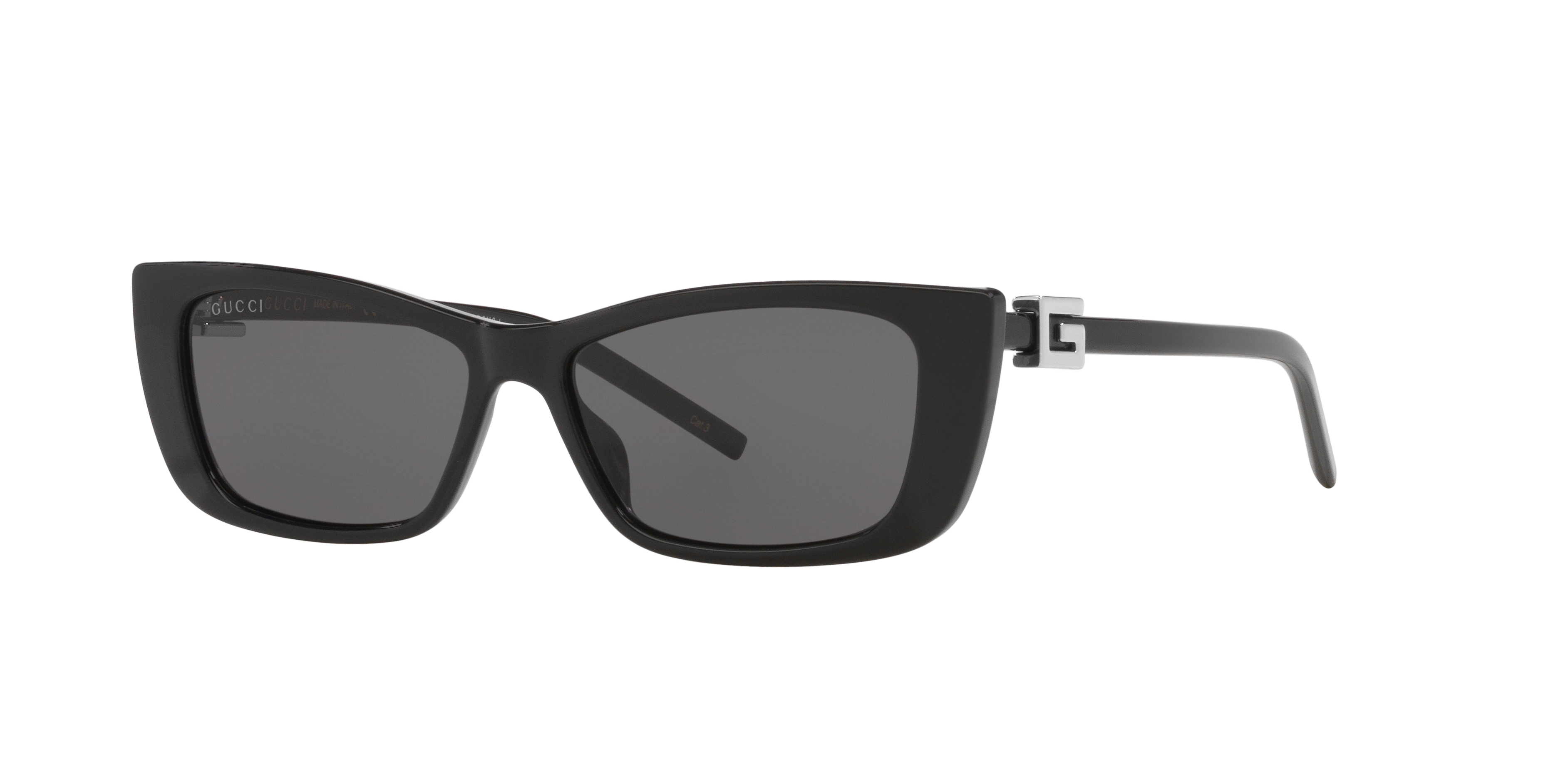 Gucci GG1681S XS (53 - 14) with Grey lenses and Black frame