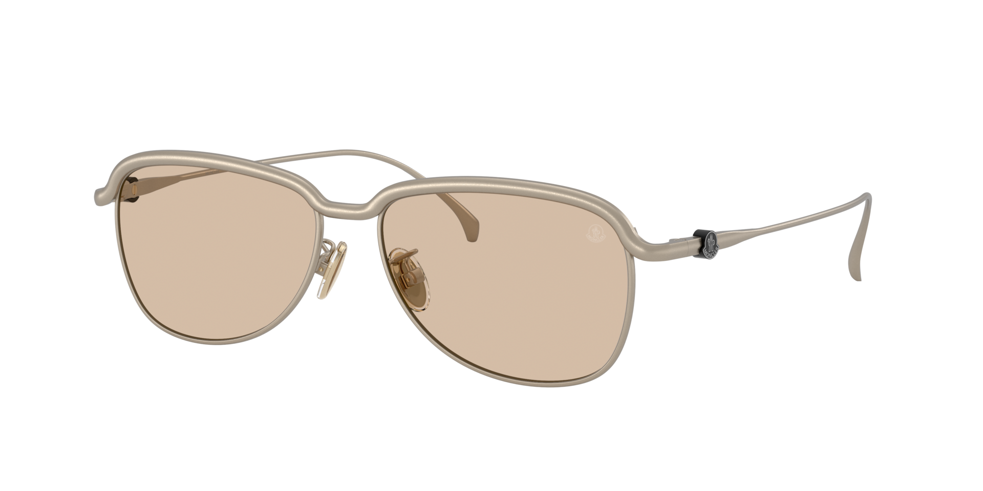 Moncler Unisex Sunglass ME4021TD - Frame color: Matte Bronze, Lens color: Solid Light Pink