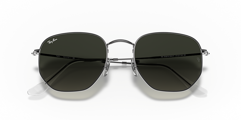 Ray-Ban Hexagonal Flat Lenses M (51 - 21) with Grey lenses and