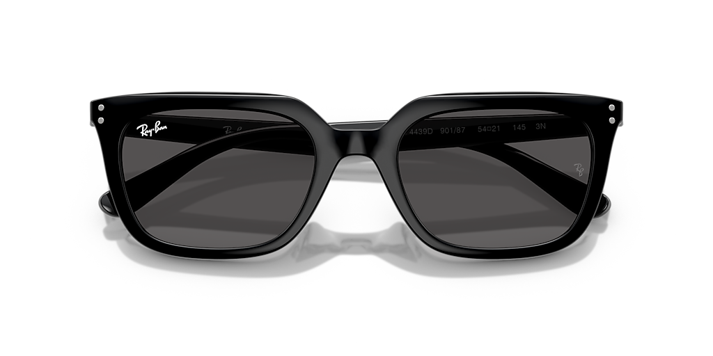 RayBan サングラス 4439D 901/87 54-21 ユニセックス Ray-Ban RB4439D L (54 - 21) with Grey lenses and Black frame