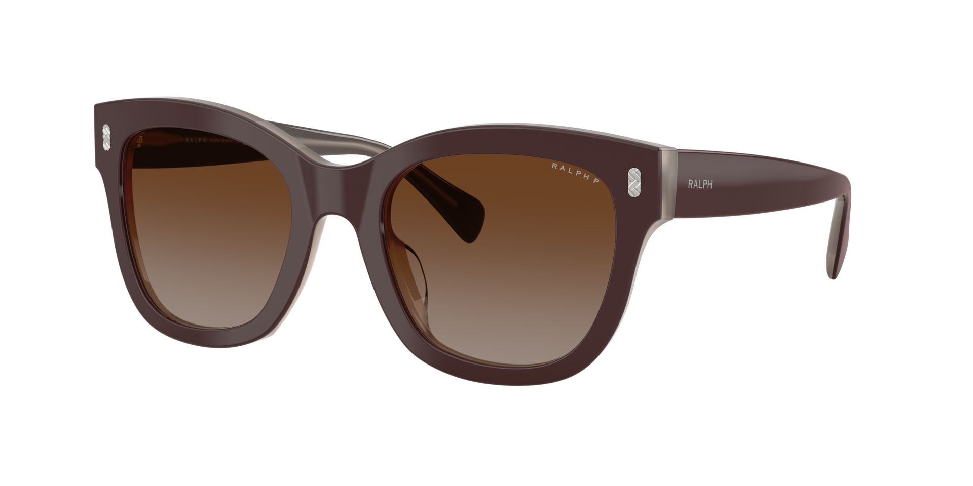 Ralph Oval Sunglasses, Brown, Women - Image 4