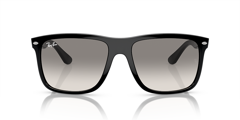 Ray-Ban BOYFRIEND サングラス ケース付き Ray-Ban Boyfriend Two XL (60 - 18) with Grey lenses and Black