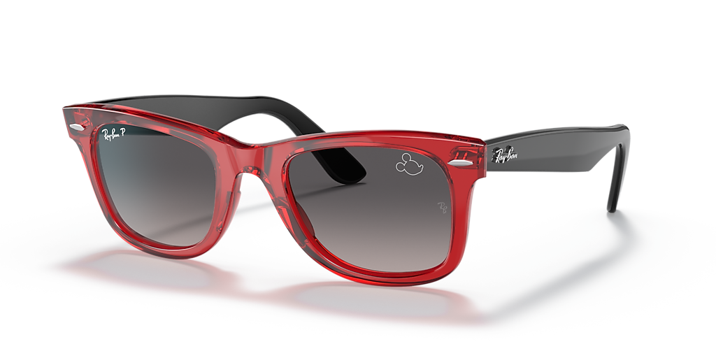【美品/ケース付】 Ray-Ban WAYFARER サングラス RB2140 Ray-Ban RB2140 Wayfarer Mickey J22 L (50 - 22) with Grey lenses