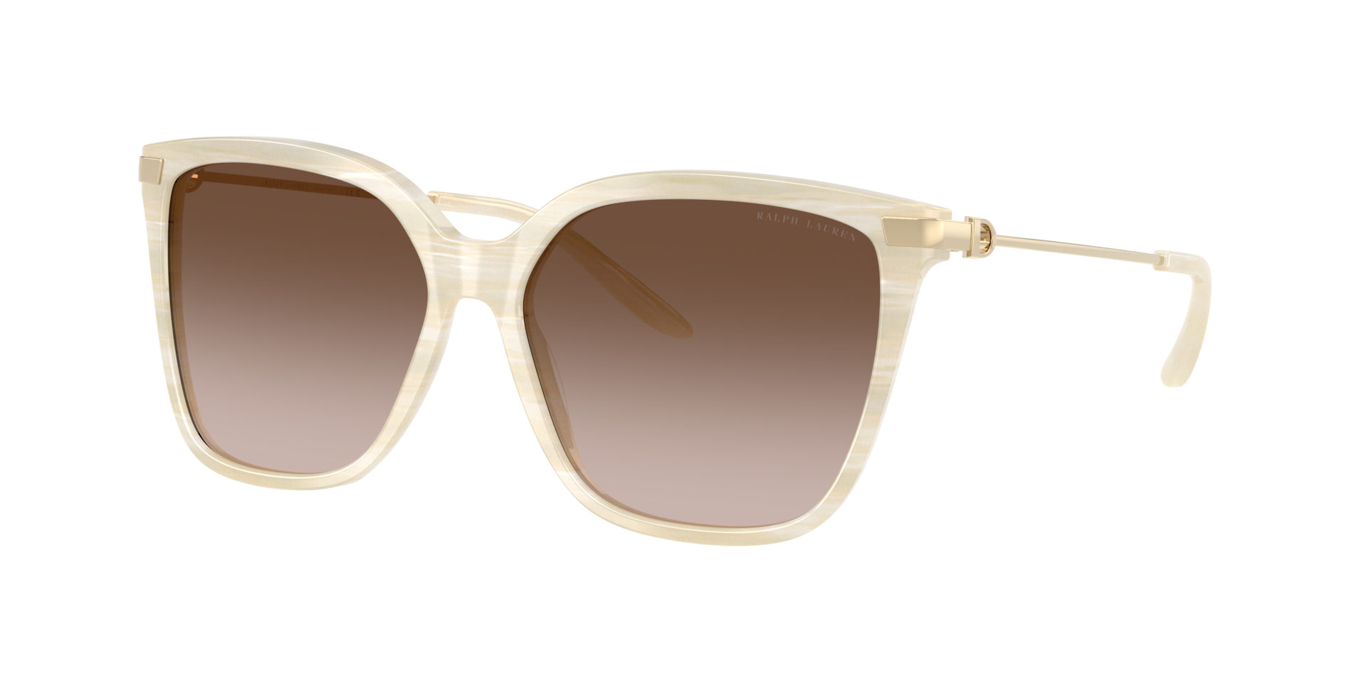 Ralph Lauren Woman Sunglass The Jacquie -  Frame color: Cream Horn, Lens color: Gradient Brown