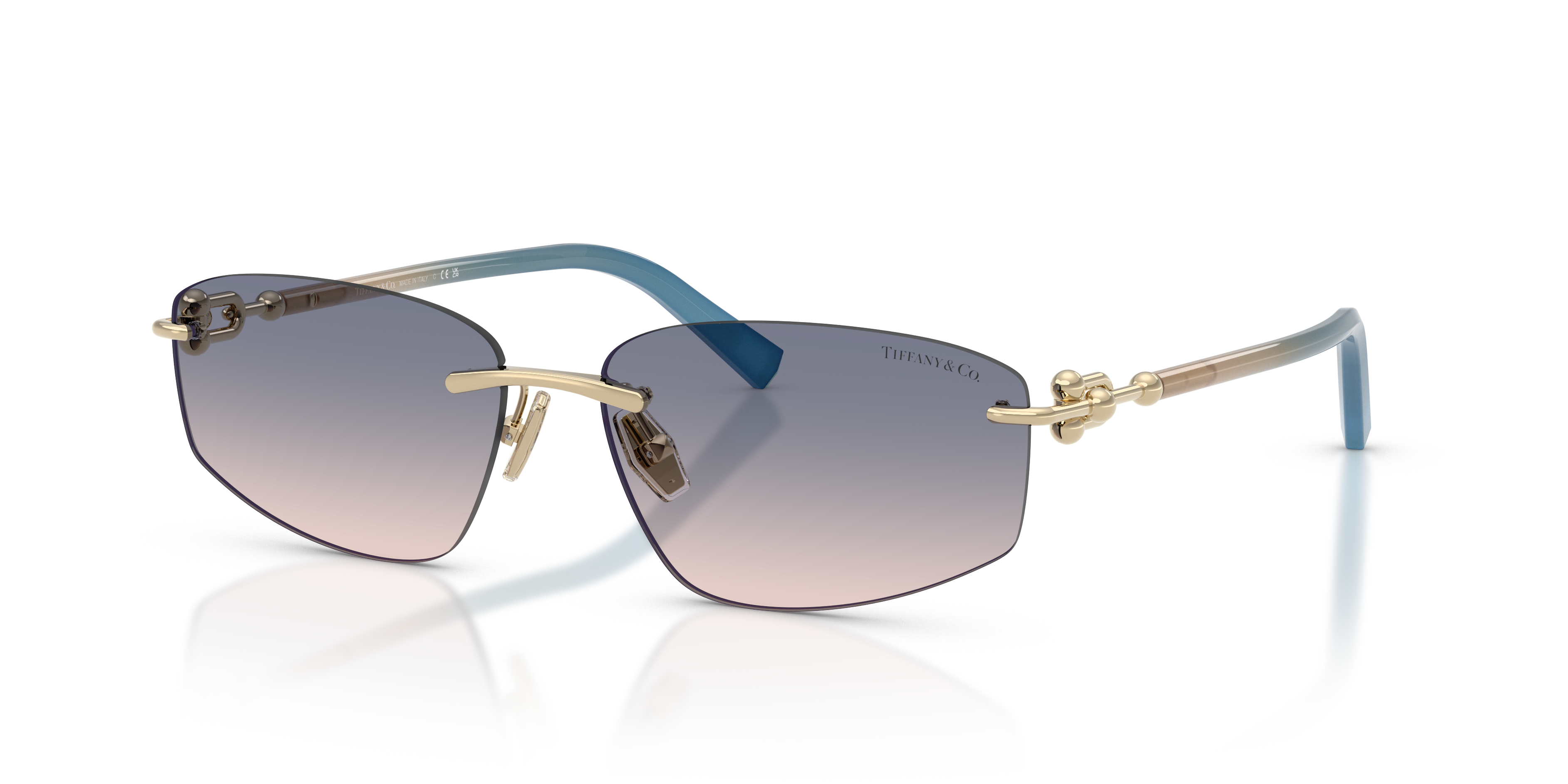 ティファニー VIP限定 中秋節 ティーキャディー 茶入 TIFFANY Tiffany & Co. TF3114 L (59 - 15) with Brown lenses and Gold frame