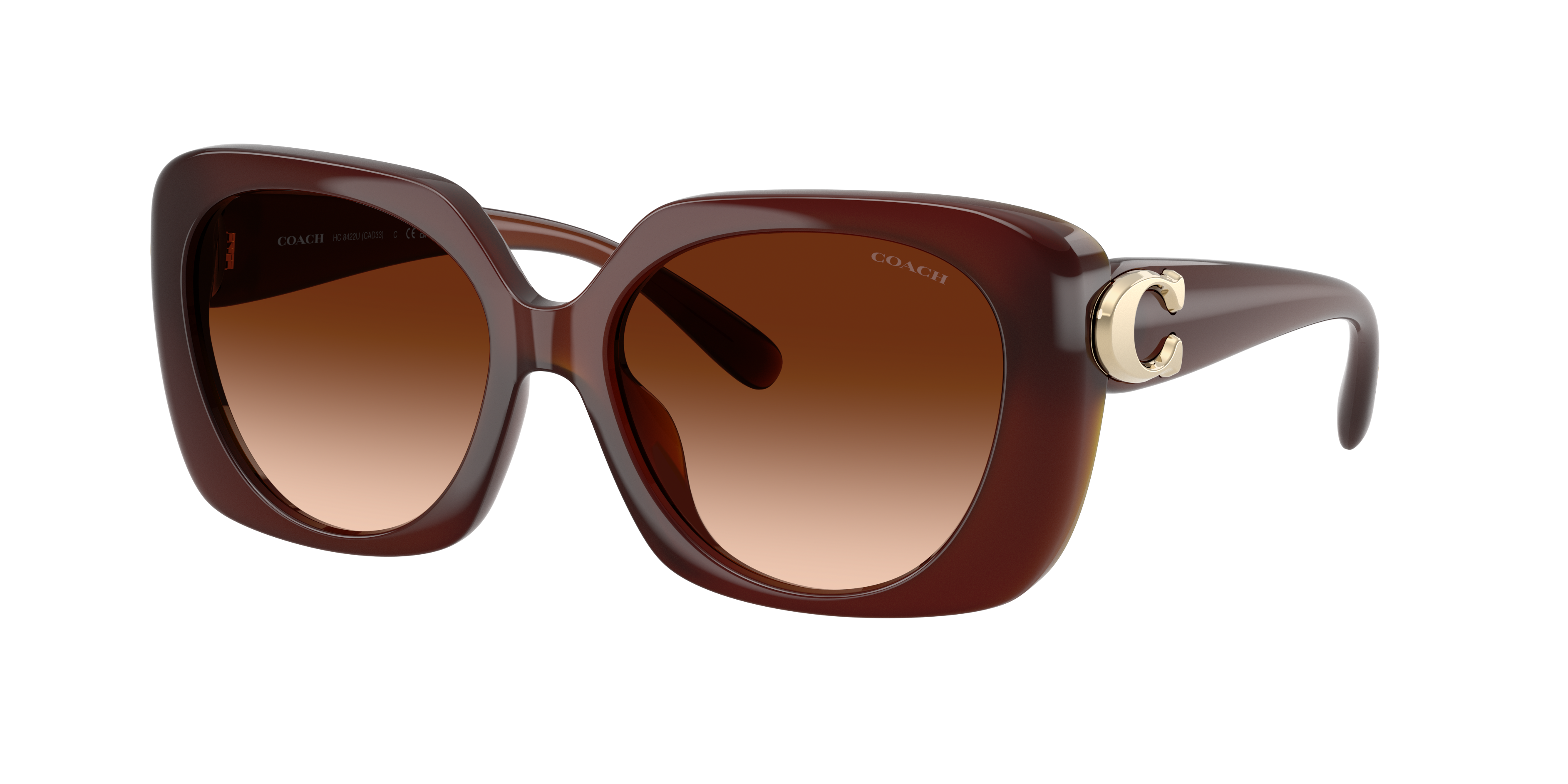 Coach Woman Sunglass CAD33 -  Frame color: Milky Hazelnut, Lens color: Brown Gradient