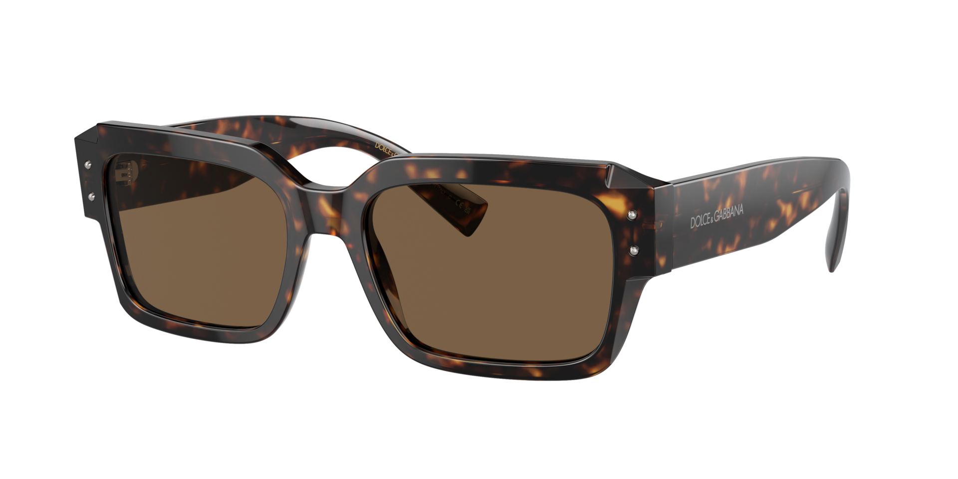 Dolce&Gabbana Mann Sunglass DG4460 - Rahmenfarbe: Havana, Linsenfarbe: Dunkelbraun