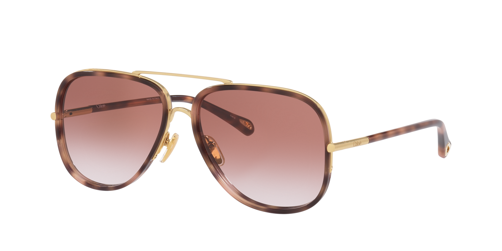 Chlo Femme Sunglass Ch0382S - Couleur du Monture Or Couleur de Lentille Dgrad Rouge 370 €