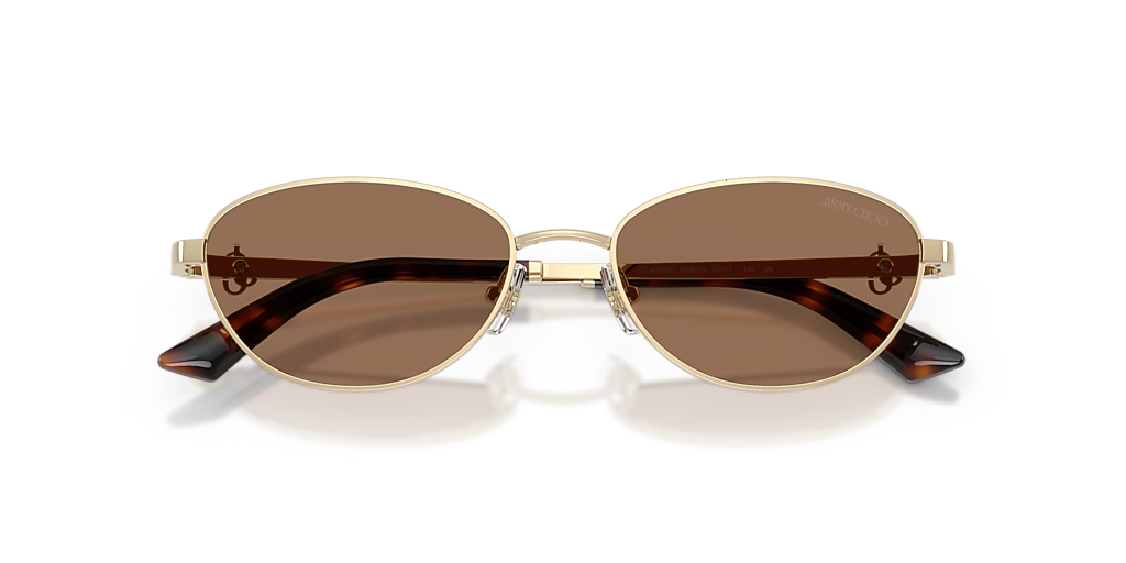Jimmy Choo JC4032BD M (53 - 17) with Brown lenses and Gold frame