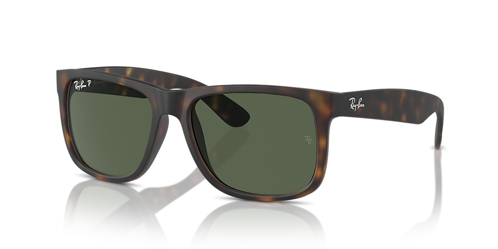 Ray-Ban Justin Classic S (54 - 16) with Green lenses and Tortoise