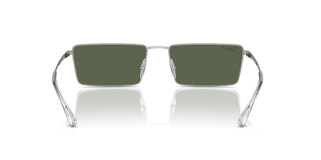 Ray-Ban Emy Bio-Based XXL (59 - 17) with Green lenses and Silver
