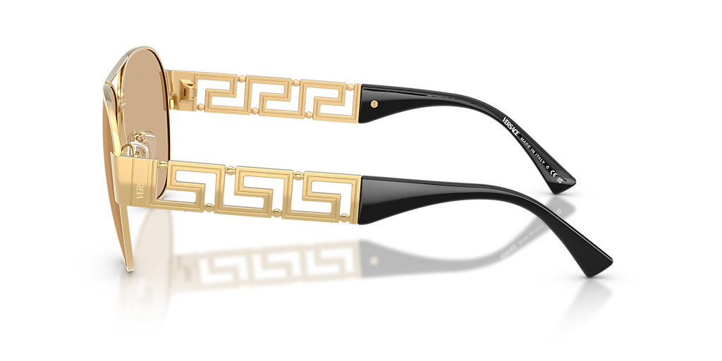 Versace VE2289 XL (61 - 13) com Lentes Amarelo e Armação Ouro