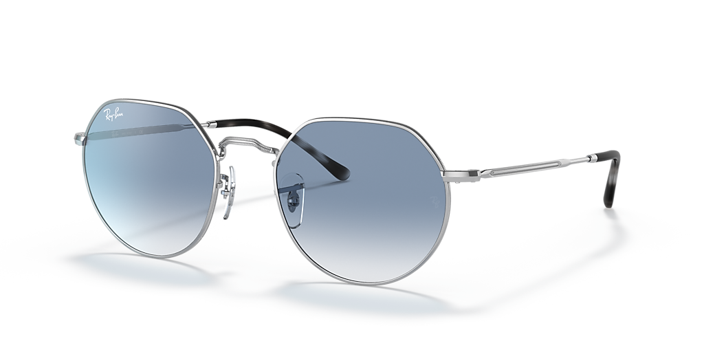 Ray-Ban Jack L (53 - 20) with Blue lenses and Silver frame