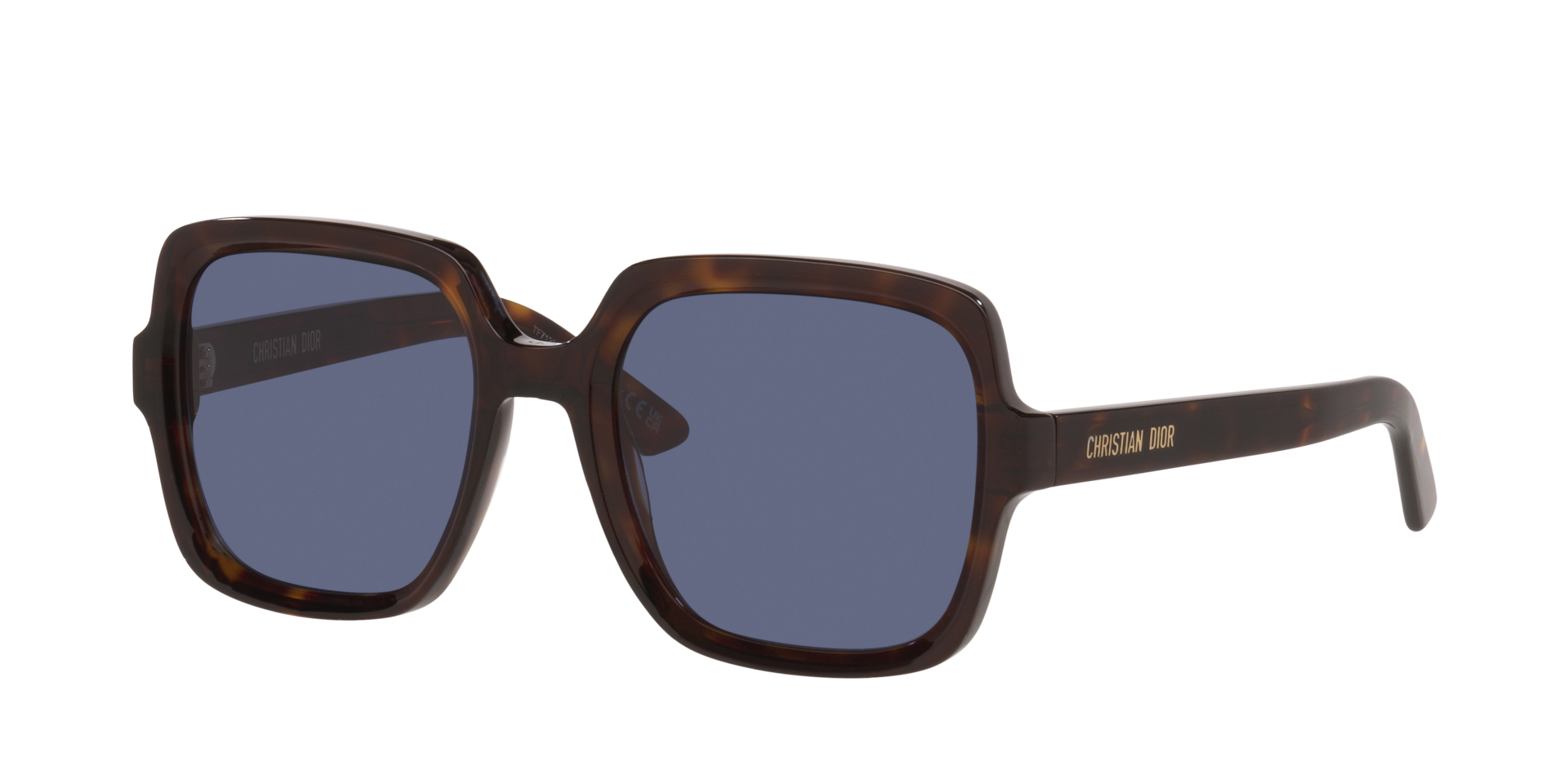 DIOR Woman Sunglass Diormidnight S4I -  Frame color: Tortoise Black, Lens color: Blue