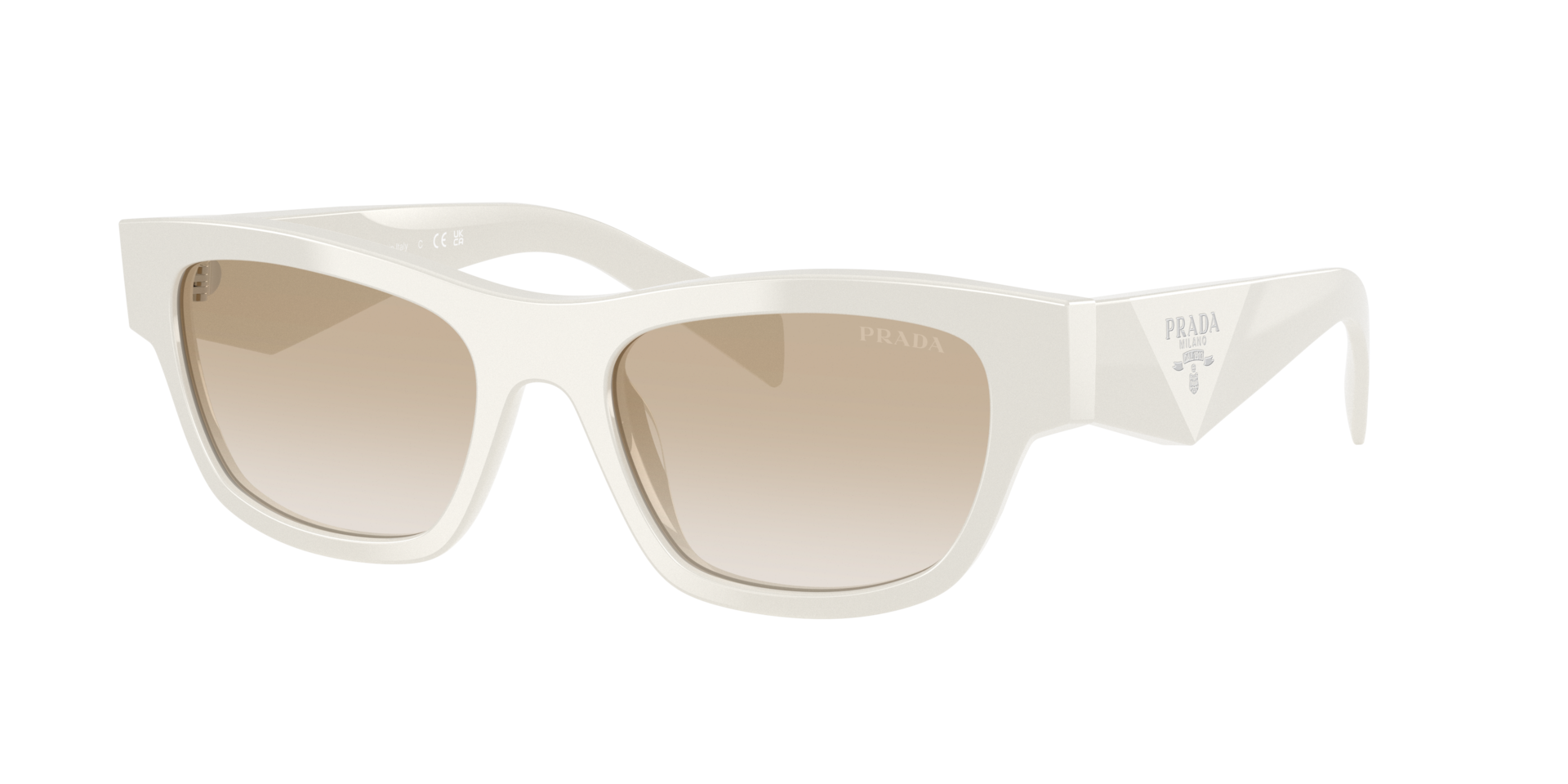 Prada Woman Sunglass PR B09S -  Frame color: Powder, Lens color: Neutral Gradient Light Grey