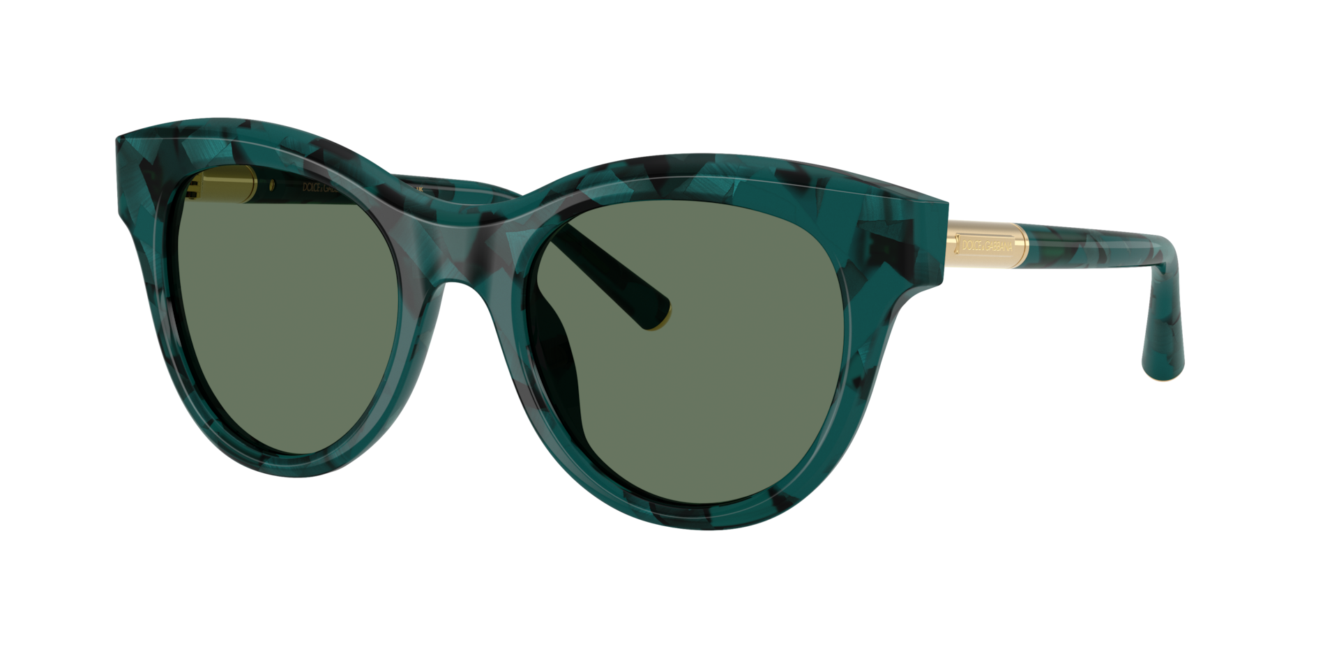 Dolce&Gabbana Woman Sunglass DG4518 -  Frame color: Pearl Havana Petroleum, Lens color: Dark Green