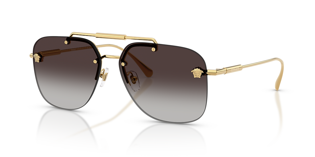 Versace VE2296 XL (60 - 14) with Grey lenses and Gold frame