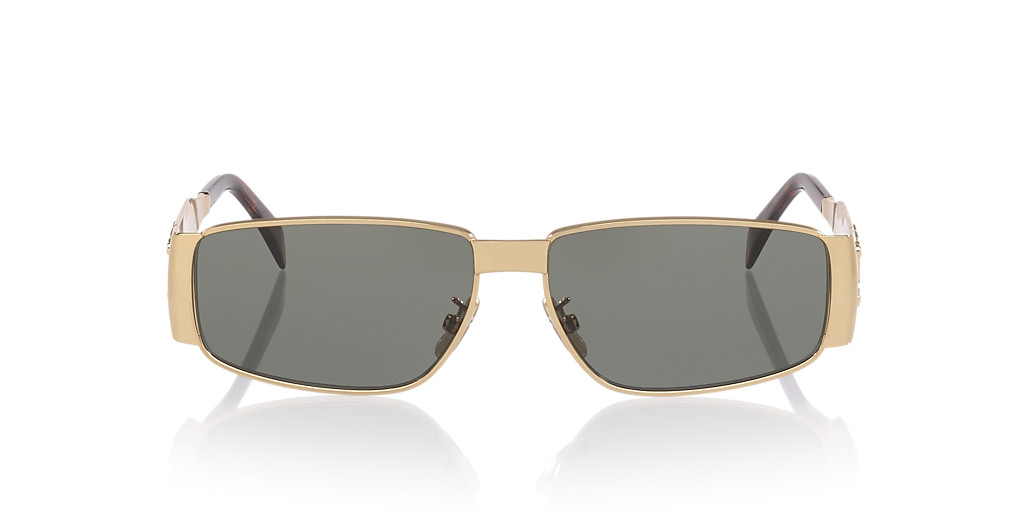 Celine Metal Triomphe CL40325U M (59 - 14) with Green lenses and
