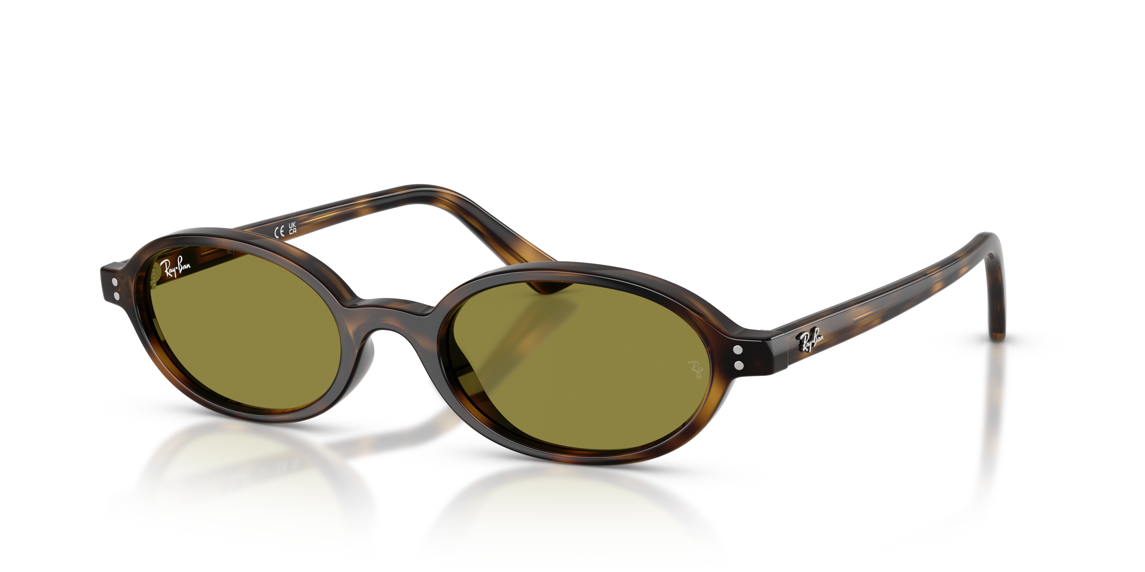Ray-Ban Khal Bio-Based M (51 - 20) with Green lenses and Tortoise