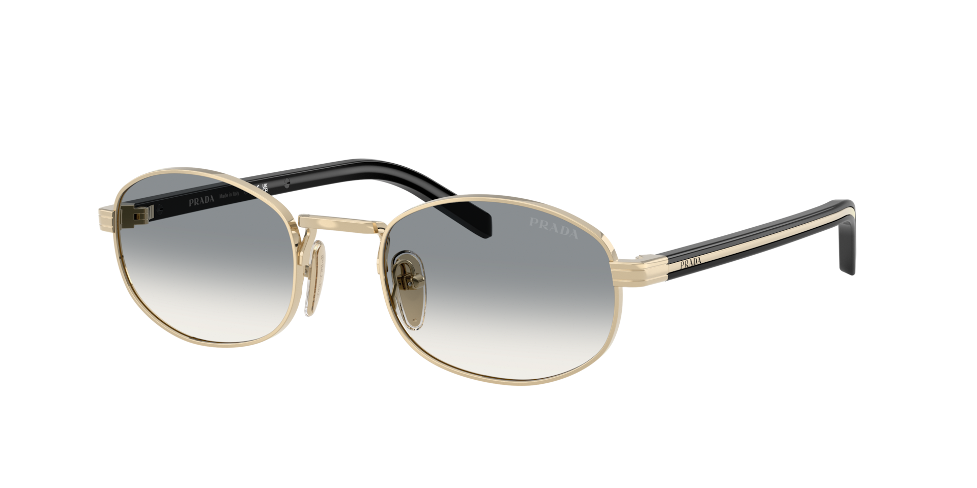 Prada Woman Sunglass PR B53S -  Frame color: Pale Gold, Lens color: Grey Gradient