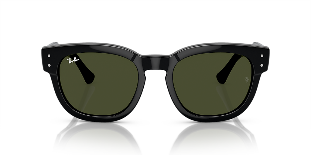 Ray-Ban Mega Hawkeye L (53 - 21) with Green lenses and Black frame