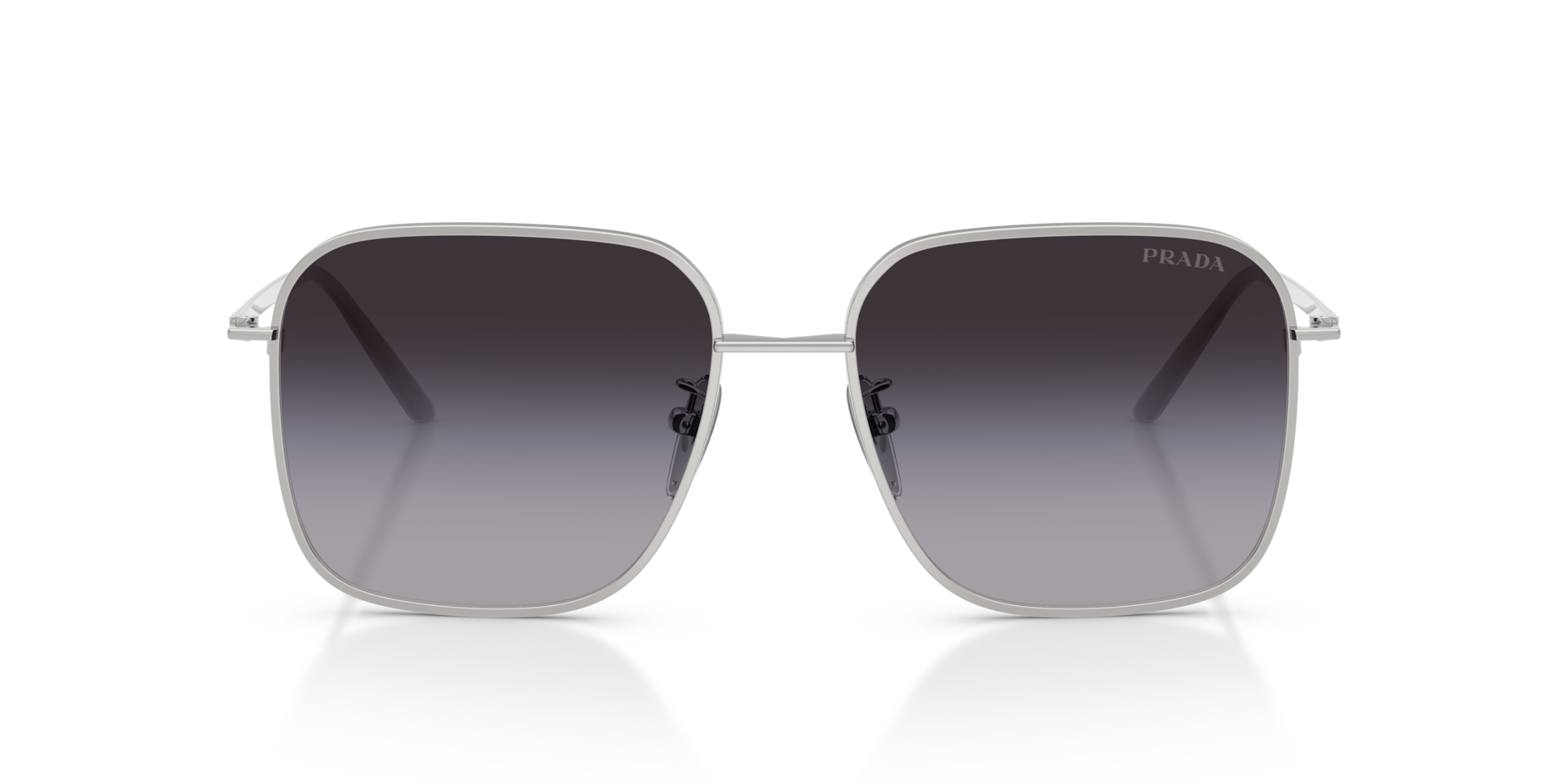 Prada PR C54SD L (54 - 17) with Grey lenses and Silver frame