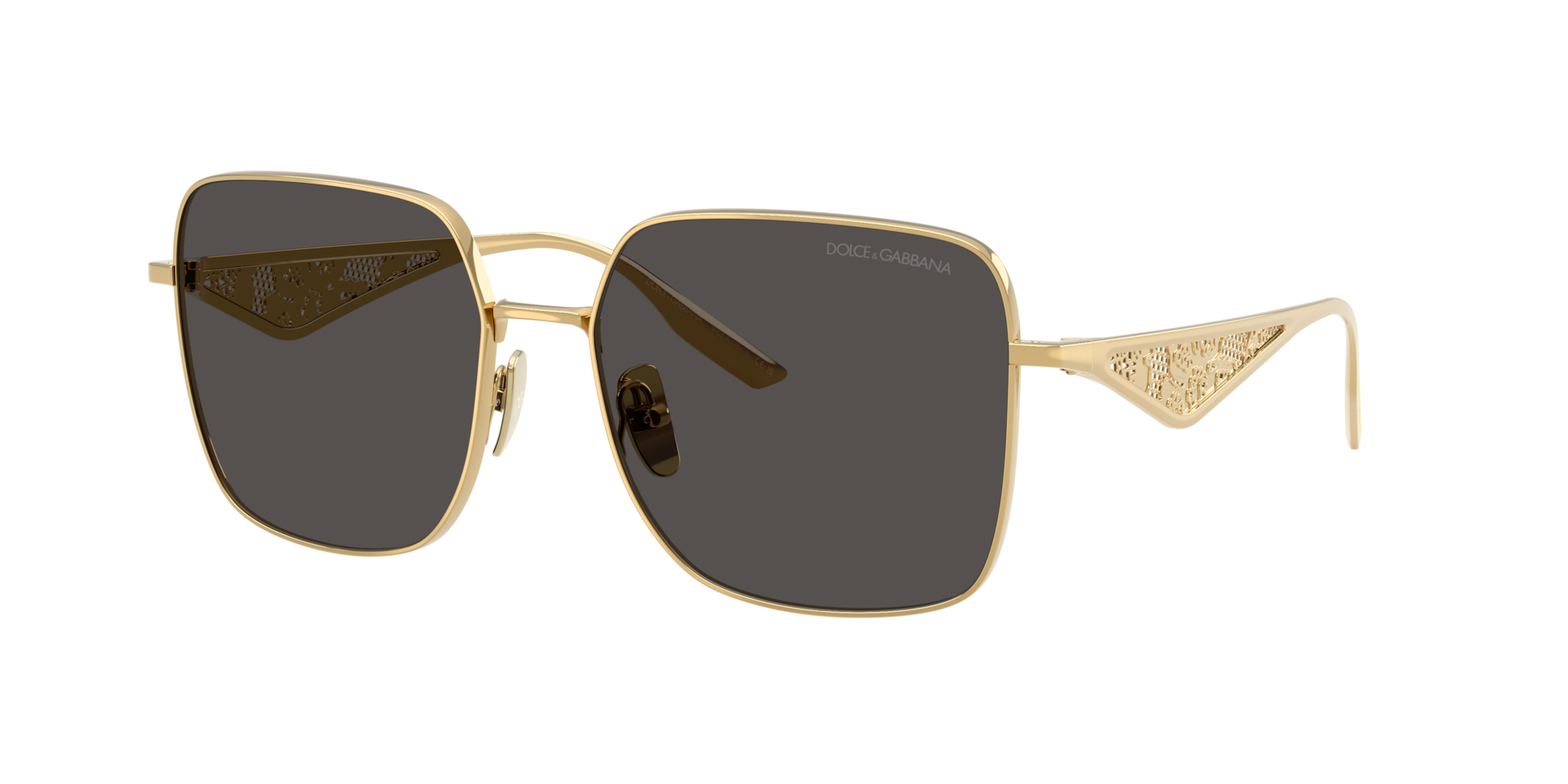 DolceGabbana Femme Sunglass DG2310 - Couleur du Monture Or Couleur de Lentille Gris fonc 258 €