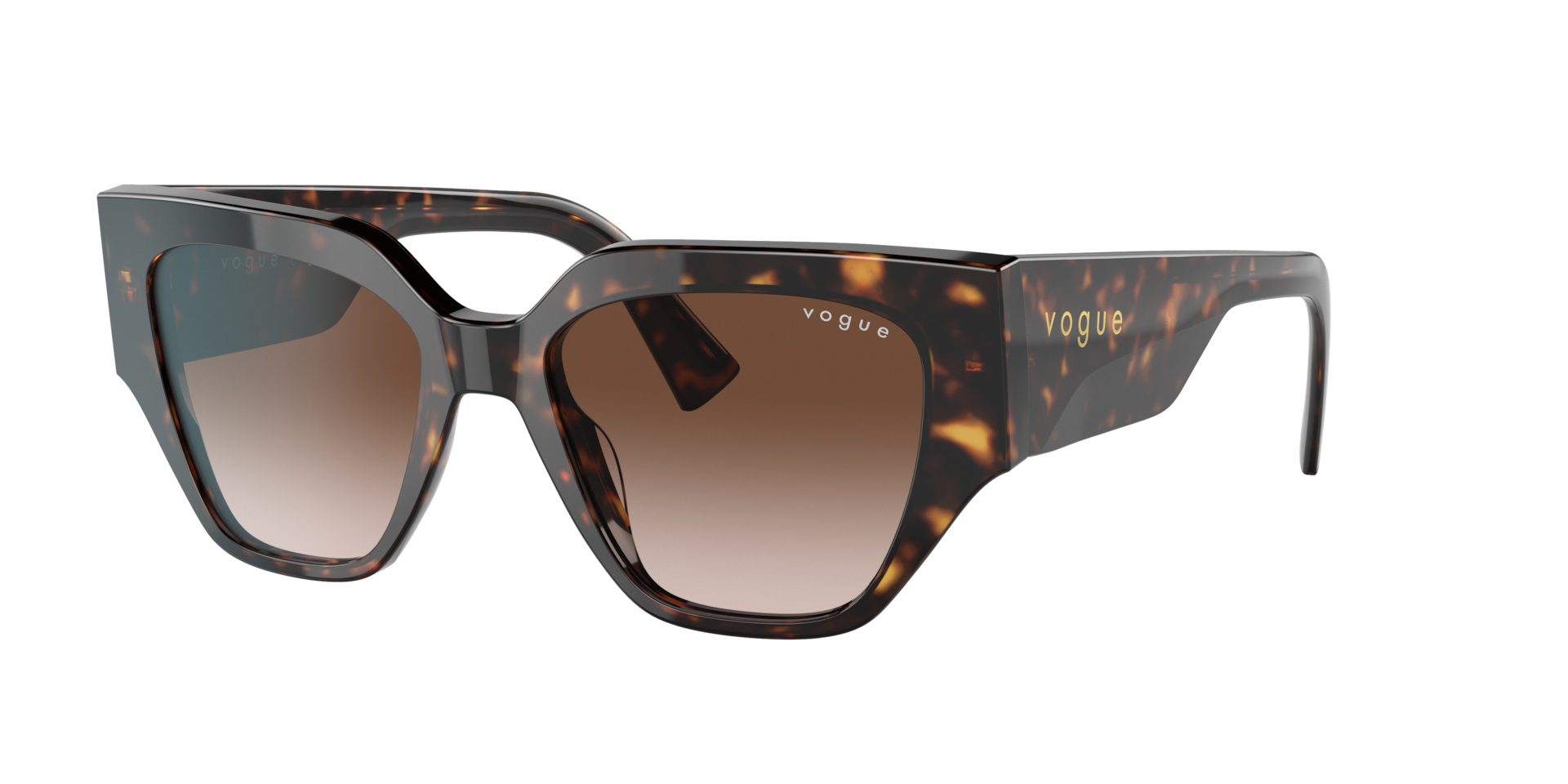 Vogue Eyewear Woman Sunglass VO5409S - Frame color: Dark Havana, Lens color: Brown Gradient